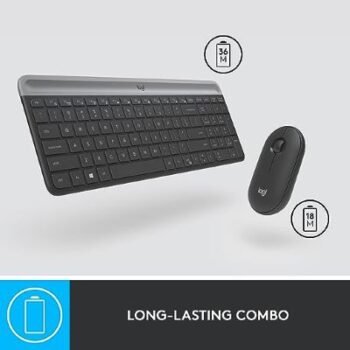 Logitech MK470 Best Slim Wireless Keyboard And Mouse,